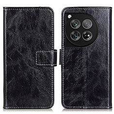 Coque Portefeuille Livre Cuir Etui Clapet K04Z pour OnePlus 12R 5G Noir