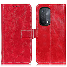 Coque Portefeuille Livre Cuir Etui Clapet K04Z pour OnePlus Nord N200 5G Rouge