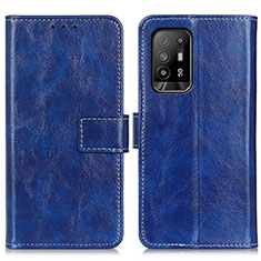 Coque Portefeuille Livre Cuir Etui Clapet K04Z pour Oppo A94 5G Bleu