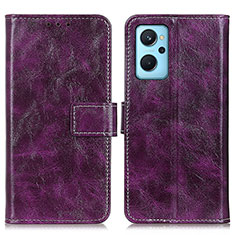 Coque Portefeuille Livre Cuir Etui Clapet K04Z pour Oppo A96 4G Violet