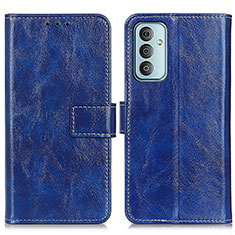 Coque Portefeuille Livre Cuir Etui Clapet K04Z pour Samsung Galaxy F13 4G Bleu