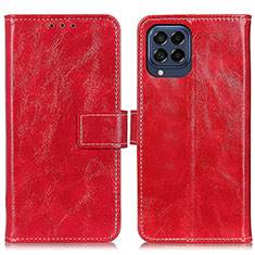 Coque Portefeuille Livre Cuir Etui Clapet K04Z pour Samsung Galaxy M53 5G Rouge