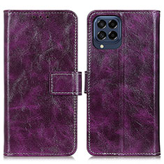 Coque Portefeuille Livre Cuir Etui Clapet K04Z pour Samsung Galaxy M53 5G Violet