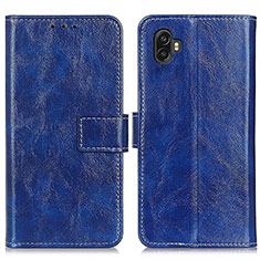 Coque Portefeuille Livre Cuir Etui Clapet K04Z pour Samsung Galaxy XCover 6 Pro 5G Bleu