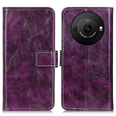 Coque Portefeuille Livre Cuir Etui Clapet K04Z pour Sharp Aquos R8 Pro Violet