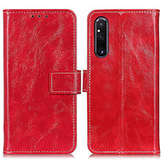 Coque Portefeuille Livre Cuir Etui Clapet K04Z pour Sony Xperia 1 V Rouge