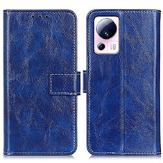 Coque Portefeuille Livre Cuir Etui Clapet K04Z pour Xiaomi Civi 2 5G Bleu