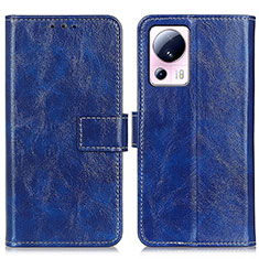 Coque Portefeuille Livre Cuir Etui Clapet K04Z pour Xiaomi Mi 12 Lite NE 5G Bleu