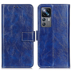 Coque Portefeuille Livre Cuir Etui Clapet K04Z pour Xiaomi Mi 12T 5G Bleu