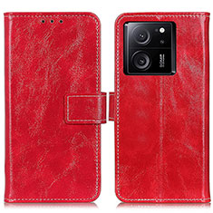 Coque Portefeuille Livre Cuir Etui Clapet K04Z pour Xiaomi Mi 13T Pro 5G Rouge