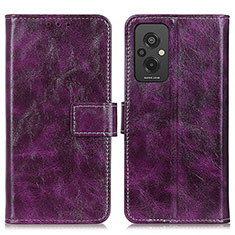Coque Portefeuille Livre Cuir Etui Clapet K04Z pour Xiaomi Redmi 11 Prime 4G Violet