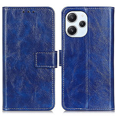 Coque Portefeuille Livre Cuir Etui Clapet K04Z pour Xiaomi Redmi 12 4G Bleu