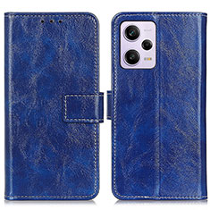 Coque Portefeuille Livre Cuir Etui Clapet K04Z pour Xiaomi Redmi Note 12 Explorer Bleu