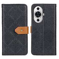 Coque Portefeuille Livre Cuir Etui Clapet K05Z pour Huawei Nova 11 Pro Noir