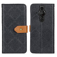 Coque Portefeuille Livre Cuir Etui Clapet K05Z pour Sony Xperia PRO-I Noir