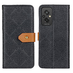 Coque Portefeuille Livre Cuir Etui Clapet K05Z pour Xiaomi Redmi 11 Prime 4G Noir