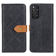 Coque Portefeuille Livre Cuir Etui Clapet K05Z pour Xiaomi Redmi Note 11 4G (2022) Noir