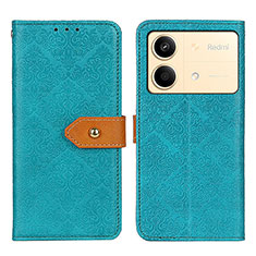Coque Portefeuille Livre Cuir Etui Clapet K05Z pour Xiaomi Redmi Note 13R Pro 5G Vert