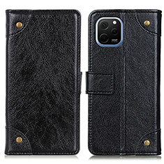 Coque Portefeuille Livre Cuir Etui Clapet K06Z pour Huawei Nova Y61 Noir