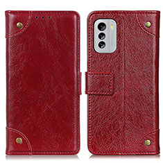 Coque Portefeuille Livre Cuir Etui Clapet K06Z pour Nokia G60 5G Rouge
