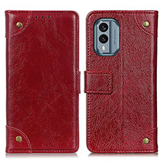 Coque Portefeuille Livre Cuir Etui Clapet K06Z pour Nokia X30 5G Rouge