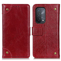 Coque Portefeuille Livre Cuir Etui Clapet K06Z pour OnePlus Nord N200 5G Rouge