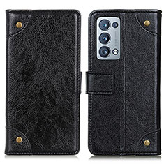 Coque Portefeuille Livre Cuir Etui Clapet K06Z pour Oppo Reno6 Pro 5G Noir