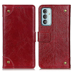 Coque Portefeuille Livre Cuir Etui Clapet K06Z pour Samsung Galaxy F13 4G Rouge