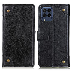 Coque Portefeuille Livre Cuir Etui Clapet K06Z pour Samsung Galaxy M53 5G Noir