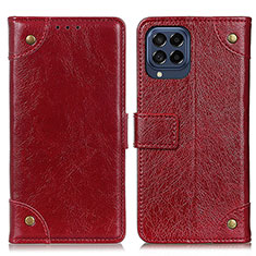 Coque Portefeuille Livre Cuir Etui Clapet K06Z pour Samsung Galaxy M53 5G Rouge