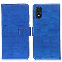 Coque Portefeuille Livre Cuir Etui Clapet K07Z pour Huawei Honor X5 Bleu