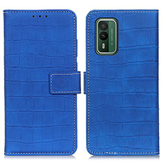 Coque Portefeuille Livre Cuir Etui Clapet K07Z pour Nokia XR21 Bleu