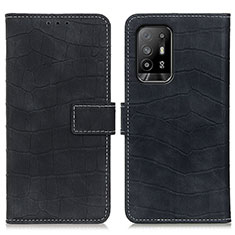 Coque Portefeuille Livre Cuir Etui Clapet K07Z pour Oppo A95 5G Noir