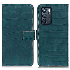 Coque Portefeuille Livre Cuir Etui Clapet K07Z pour Oppo Reno6 5G Vert