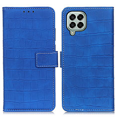 Coque Portefeuille Livre Cuir Etui Clapet K07Z pour Samsung Galaxy M33 5G Bleu