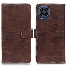 Coque Portefeuille Livre Cuir Etui Clapet K07Z pour Samsung Galaxy M53 5G Marron