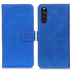 Coque Portefeuille Livre Cuir Etui Clapet K07Z pour Sony Xperia 10 III Bleu