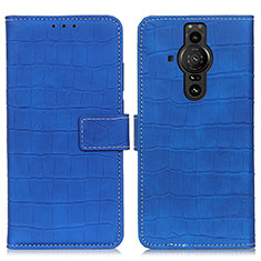 Coque Portefeuille Livre Cuir Etui Clapet K07Z pour Sony Xperia PRO-I Bleu