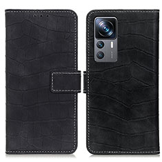 Coque Portefeuille Livre Cuir Etui Clapet K07Z pour Xiaomi Mi 12T Pro 5G Noir