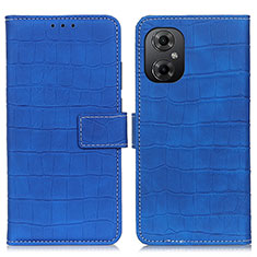 Coque Portefeuille Livre Cuir Etui Clapet K07Z pour Xiaomi Redmi Note 11R 5G Bleu