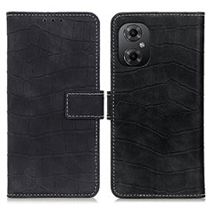 Coque Portefeuille Livre Cuir Etui Clapet K07Z pour Xiaomi Redmi Note 11R 5G Noir