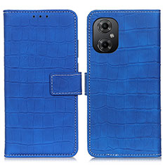 Coque Portefeuille Livre Cuir Etui Clapet K07Z pour Xiaomi Redmi Note 12R Pro 5G Bleu