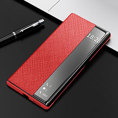 Coque Portefeuille Livre Cuir Etui Clapet K08 pour Huawei Mate 40E Pro 4G Rouge