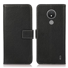 Coque Portefeuille Livre Cuir Etui Clapet K08Z pour Nokia C21 Noir