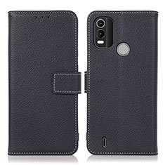 Coque Portefeuille Livre Cuir Etui Clapet K08Z pour Nokia C21 Plus Bleu