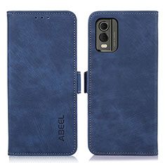 Coque Portefeuille Livre Cuir Etui Clapet K08Z pour Nokia C32 Bleu