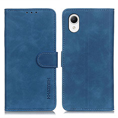Coque Portefeuille Livre Cuir Etui Clapet K08Z pour Samsung Galaxy A23 5G SC-56C Bleu