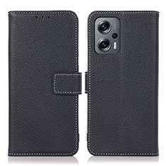 Coque Portefeuille Livre Cuir Etui Clapet K08Z pour Xiaomi Redmi Note 11T Pro 5G Bleu Royal