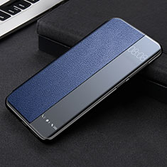 Coque Portefeuille Livre Cuir Etui Clapet K09 pour Huawei Mate 40 Pro Bleu