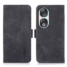 Coque Portefeuille Livre Cuir Etui Clapet K09Z pour Huawei Honor 90 5G Noir